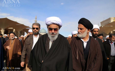 Secretary-General of AhlulBayt (a.s.) World Assembly attends at funeral c ( (10).jpg